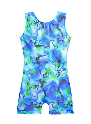 Image of HOZIY Gymnastics Leotards for Girls Unicorn Aurora Rainbow Mermaid Dinosaur Cupcake Sparkle Biketard Toddlers Kids Children