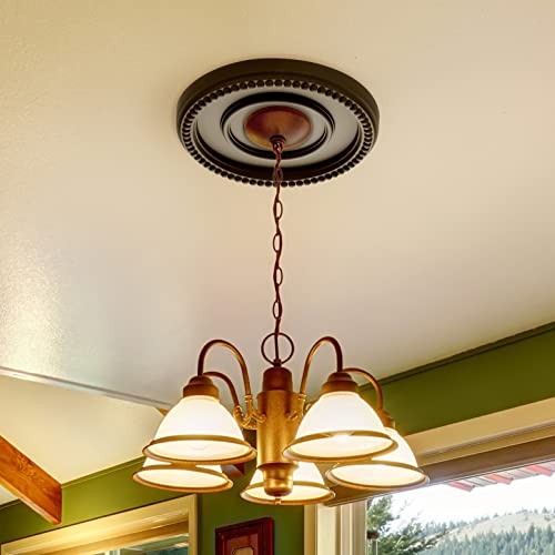 Médaillon de plafond polyuréthane moulé pour lustre et ventilateur - 3