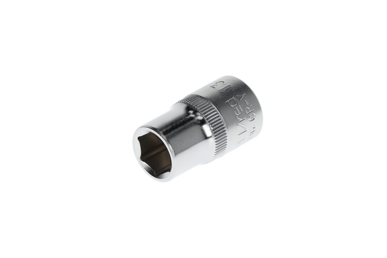 GEDORE red Socket, 1/2" 12.5 mm drive, hexagonal, 13 mm AF, Tool, R610001306, steel