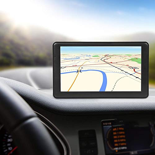 Jacksking Navegação GPS para carro, tela sensível ao toque capacitiva portátil HD de 7 polegadas DDR