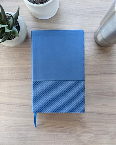 Biblia de Estudio del Diario Vivir Para Jóvenes Ntv Con Filament (Sentipiel, Azul Oscuro, Índice, Le
