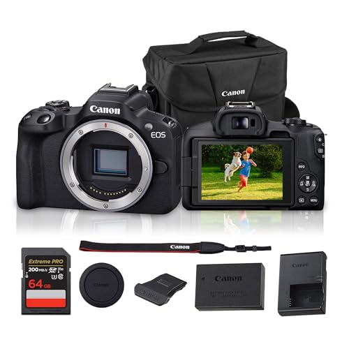 Canon EOS R50 Mirrorless Camera | 24.2MP APS-C, 4K 30p