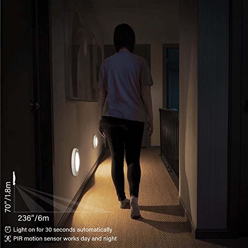 ZAGO LED 6" 120 Volts Closet Light Wired, PIR Motion Sensor Ceiling Disc Light, 15W, 1100 Lumens, CRI>80, 5000K Daylight White for Closet, Laundry, Garage, Pantry, Wet Location, ETL, White, 2 Packs by ZAGO - Image 5