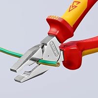 KNIPEX Kraft-Kombizange verchromt isoliert mit Mehrkomponenten-Hüllen, VDE-geprüft 200 mm, 02 06 200 – Ansicht 5