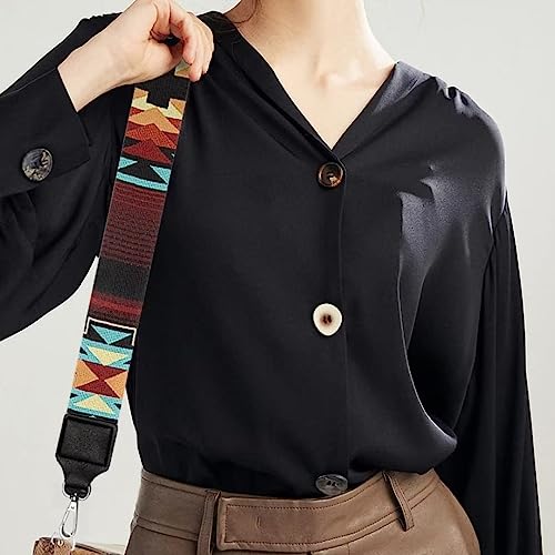 Image of Jeiento Replacement Shoulder Strap,2 Piece Set Guitar Style Handbag Crossbody Strap Adjustable Guitar Straps for Women Girls