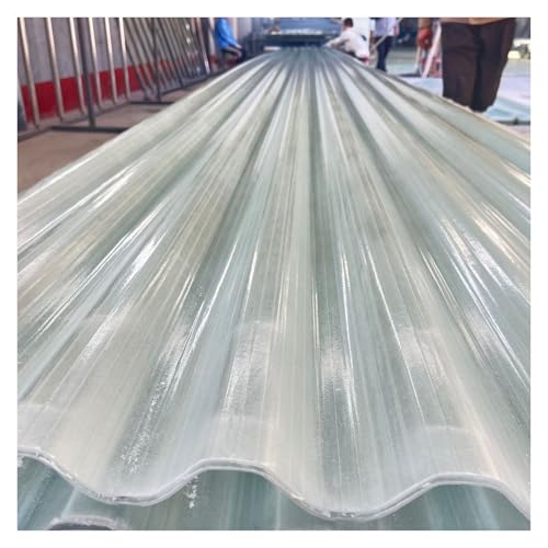 Placa Policarbonato Chapa Ondulada Transparente Planchas Revestimiento Repuesto Sala Espera Estación(0.9x1.4m/2.95x4.59ft)