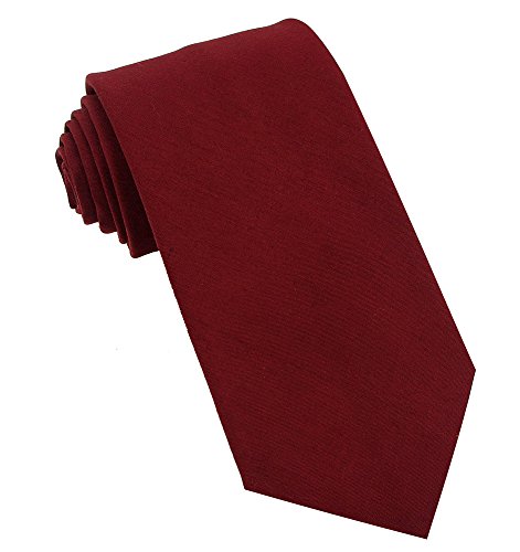 Image of Kebocis Mens Solid Color Cotton Necktie for Men