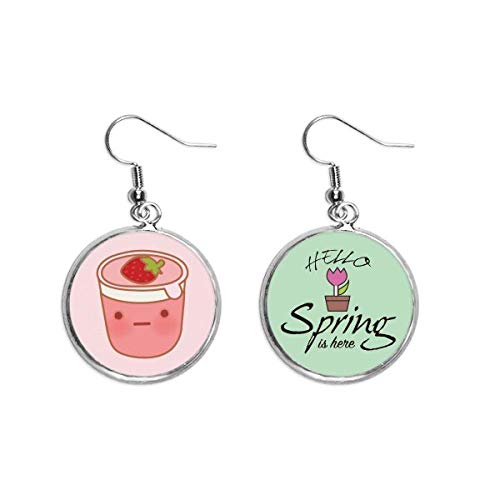 Joyas de temporada para tus paseos primaverales con pendientes de helado de fresa divertidos