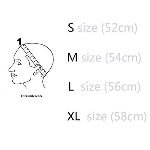 YANTAISIYU Wig Making Caps Double Lace Wig Caps For Making Wigs Adjustable Wig Cap Weave Caps for Making Wigs Hairnets (Black S) - Thumbnail 2