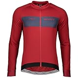  SCOTT RC - Camiseta de Ciclismo de Invierno, Color Rojo y Azul, XL (54/56)