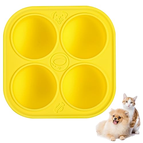 Treat Molds for Dogs Silicone Reusable Treat Molds for Freezing Dog Treat Tray Dishwasher Safe Treat Tray Mold Compatible with Woof Pupsicle Pet Dog Toys