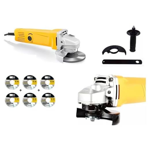 Lixadeira Esmerilhadeira Angular Elétrica 115mm 800W com 6 discos e acessórios (110, Volts)