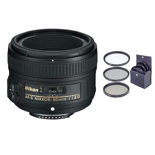 Nikon 50mm f/1.8G AF-S NIKKOR Lens U.S.A. Warranty with Free 58mm Filter Kit