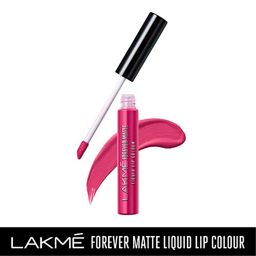 Image of LAKME Forever Matte Liquid Lip Colour, Wine Glow, 5.6ml & LAKME Forever Matte Liquid Lip Colour, Pink Prom, 5.6ml