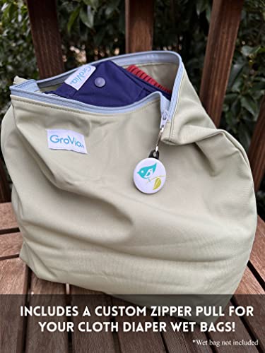 GroVia Hybrid Part Time Package: 6 Shells + 12 Organic Cotton Soaker Pads (Color Mix 3 - Snap)