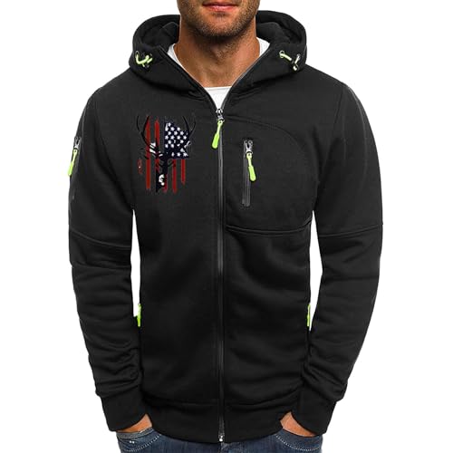 Sweat capuche homme respirant et confortable pull de survêtement coupe ample - 2