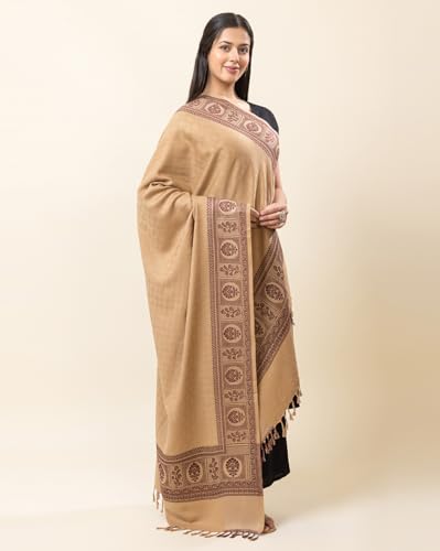 Image of Wrap me Warm Shawl for Women | Soft Viscose Acrylic Poly Wool Shawl - Warm & Lightweight Winter Wrap - Stylish Ethnic Stole for Women - 1010