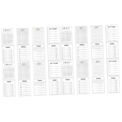 Blocs-notes autocollants mignons NUOBESTY avec surligneurs pastels pour planificateur (32 pcs)