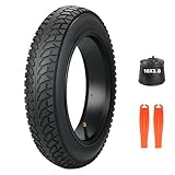 Specifications: 16 x 3.0 inch; Inflate to Max.35 P.S.I, 2.4 Bar, 240 KPA. The fat tires increase the contact area and distribute the pressure, enabling stable riding even on ordinary bicycles that have difficulty coping with terrains such as snow, sa...