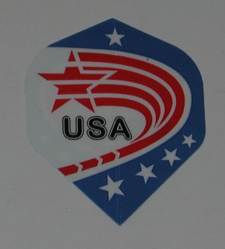 Us Darts - 5 Sets (15 Flights) Us Usa American Flag Standard Dart Flights #TOP15