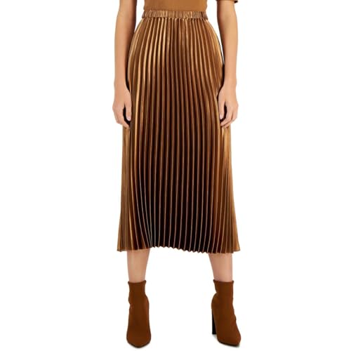 Anne Klein Womens Ombre Pleated Skirt