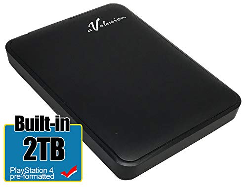 Avolusion 2TB USB 3.0 Portable PS4 External Hard Drive (PS4 Pre-Formatted) HD250U3-Z1-2TB-PS