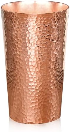 350ML Pure Copper Cups for Drinking, 100% Pure Copper Water Tumbl...
