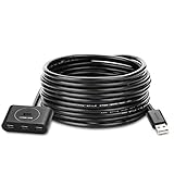 UGREEN USB Extension Cable USB 2.0 Active Repeater Extension Hub Cable 4-Port USB Hub A Male to A Female with Built-in Signal Booster Chips (15ft)