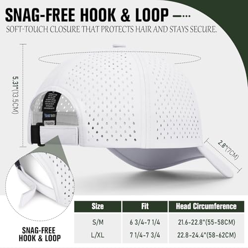 Image of AOPREL Baseball Cap Breathable Mesh Golf Hat Quick Dry Adjustable Baseball Hats for Men and Women Sport Running Workout