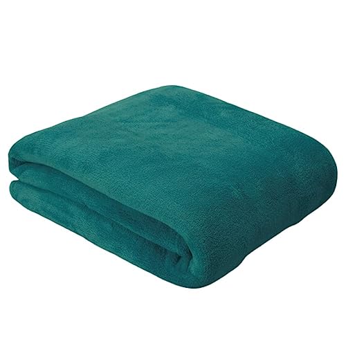 Cobertor Casal Manta Microfibra Fleece (Azul Petroleo)