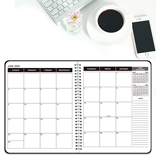 Office Planner July 2023 - June 2025 Monthly Calendar Planner - 9×11 Inch Time Management Personal Planner Hard Pvc Cover With Spiral Bound #TOP6
