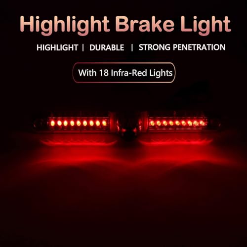 Anina Third Brake Light Backup Camera for Jayco Coachmen Freelander RV Trailer Camper Van, Universal 3rd Car Rear Light Mount Top Roof Lamp LED Reverse Parking Camera w/RCA Connector for Jeep Chevy - Thumbnail 3