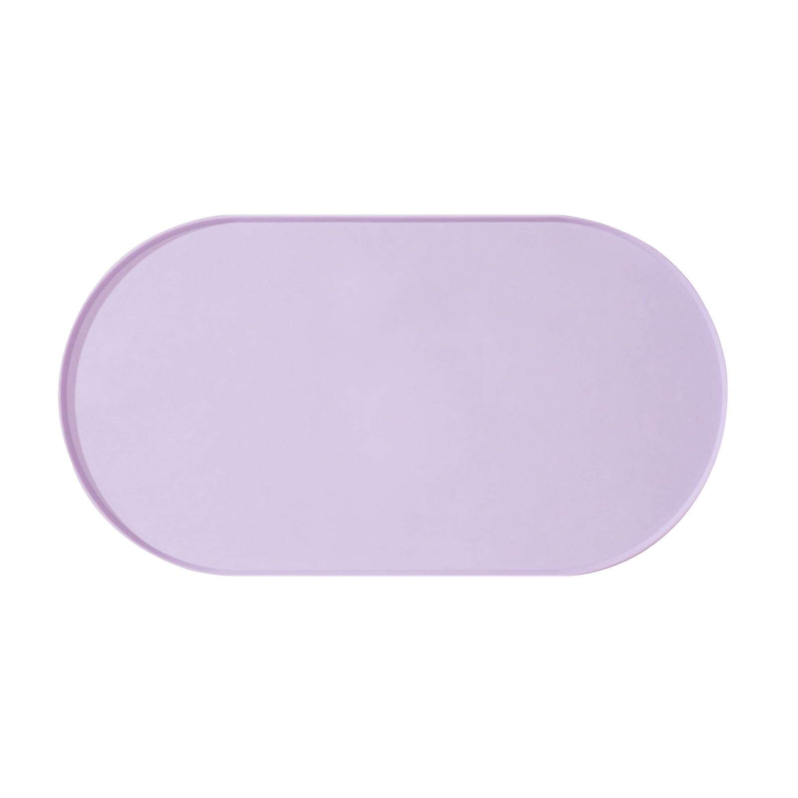 Pet Mat Silicone Non-Slip Bowl Pad Waterproof Leak-Proof Feeding Mat 24 * 45cm Oval Pad