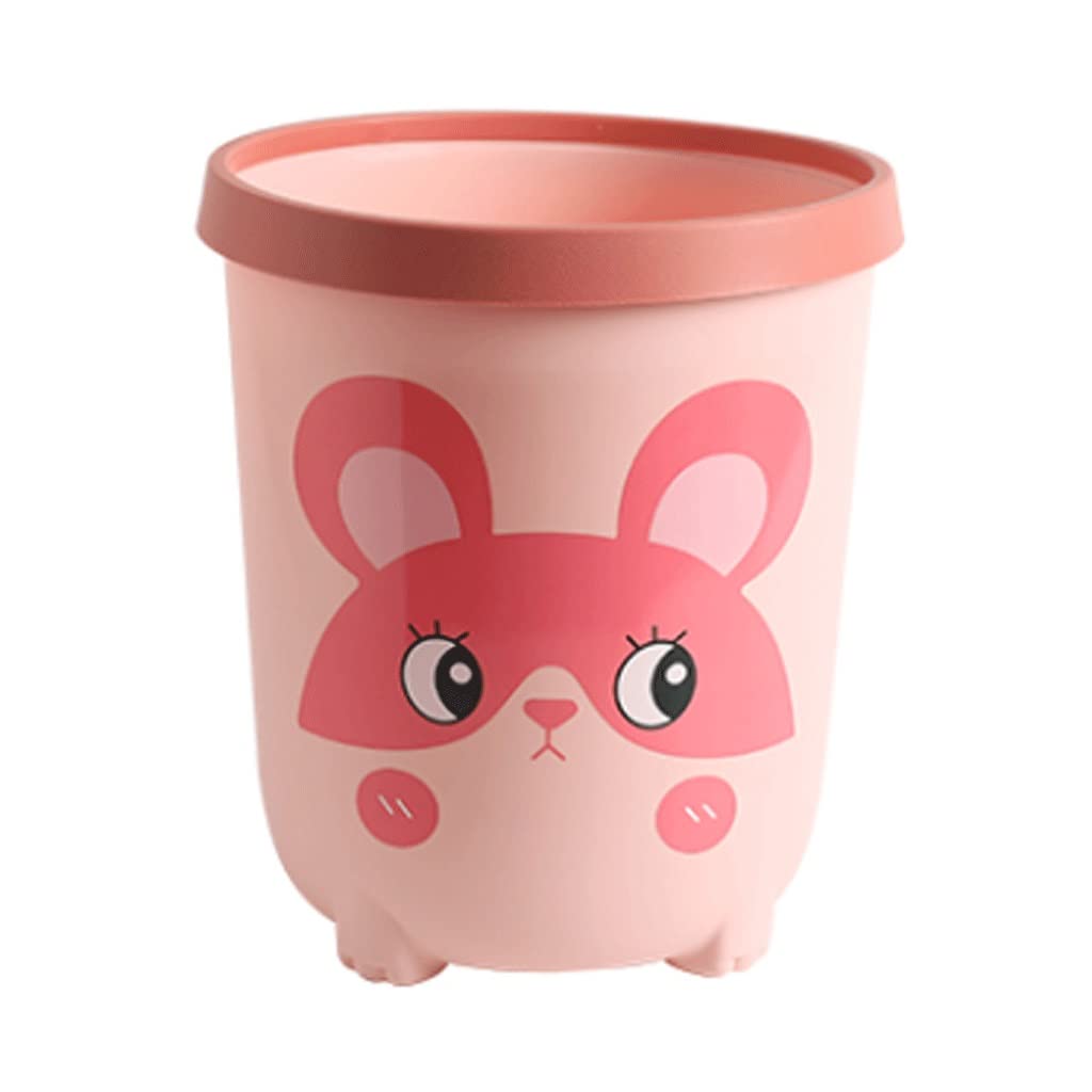 Latas de basura for sala de estar ZAW color rosa de 8 litros