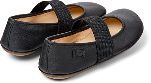 Camper Girls Right Kids 80025 Ballet Flat, Black/Black/Kito Miel, 11 Little Kid Us #TOP3