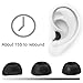 Klowcok Replacement Memory Foam Ear Tips for Nothing CMF Buds, CMF Buds Pro 2, CMF Buds 2a Earbuds, Comfort Fit(3 Pairs, S/M/L, Black)