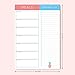 Sweetzer & Orange Meal Planner Magnetic Pad | 7x10 inch Notepad for Organized Weekly & Daily Planning | Tear-Off Grocery List Checklist for Convenient Shopping | Notepads for Refrigerator Door