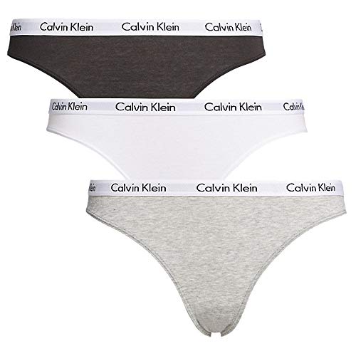 Calvin Klein Damen 3er Pack Slips Bikini Form mit Stretch, Mehrfarbig...