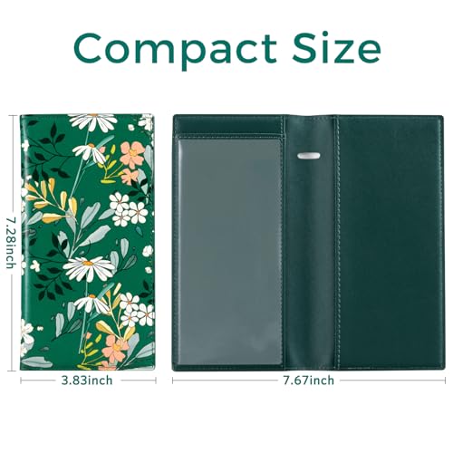 Image of CoBak Checkbook Cover for Women & Men - PU Leather Case with RFID Blocking | Classic Design Check Book Holder for Personal and Business