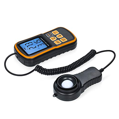 Abuycs Digital Light Luxmeter Spectrometer Photometer 0~200000 Lux Split Type LCD Handheld Illuminometer Luminometer Photometer Lux/FC LM Tester Light Meter - Thumbnail 3