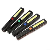Taschenlampe, 3er-Pack COB + LED, magnetisch, flexibler Hals für Hände, Verwendung im Freien, Camping und Fahrzeuginspektion