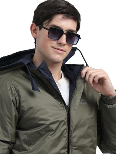 Image of Men's Waterproof Winter Jacket | Reversible & Removable Hood | 99% Water-Resistant | Heavy-Duty Warm Jacket with 4 Pockets