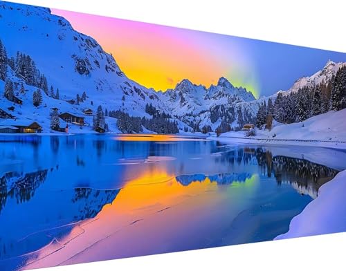 Peinture diamant aurore 5D grand format 50x100cm pour adulte et enfant