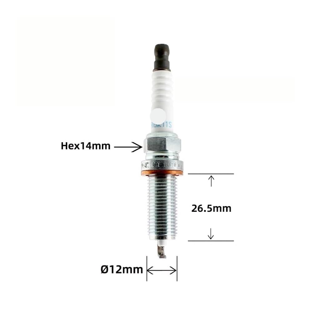 Bujías de Platino e iridio de Doble Pin DILKAR6K11S 91217. Adecuadas para Tiana Oe 224015RF1B.