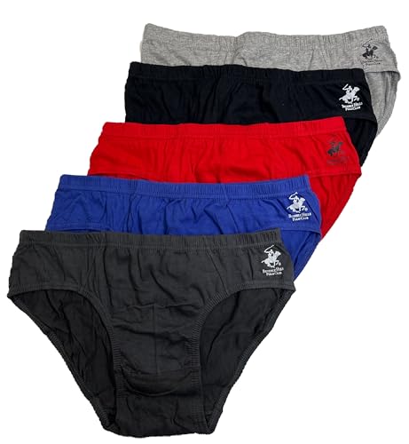 Beverly Hills Polo Club New Men's 5 Pack Low Rise Brief