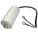 AERZETIX - Condensateur Permanent de Travail pour Moteur - 30µF 450V - ⌀45/95mm - à câble - M8 - Corps en Plastique Cylindrique Blanc - C18687