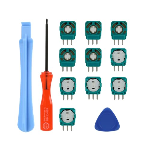 10 Stück Potentiometer Joystick 2.3k für PS5, Ersatz Trimmer für PS5 Wireless Controller, Sensormodul Variabler Widerstand, Reparaturteile Analog Joystick, 1 Öffnungswerkzeug-Kit