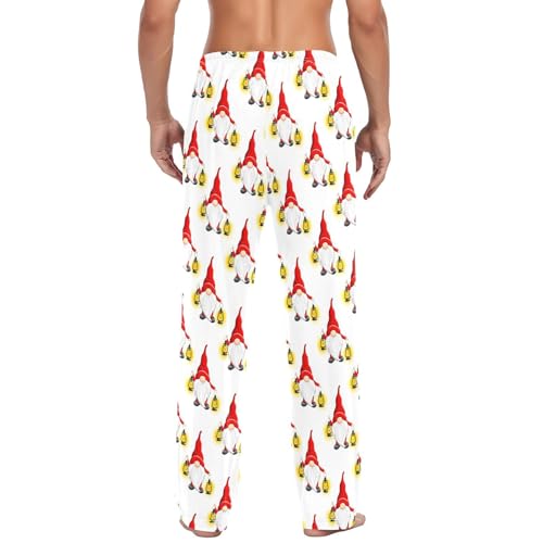 Christmas Dwarves Men's Pajamas Pants Cotton Sleep Bottoms Pants Lounge Sleepwear - S3
