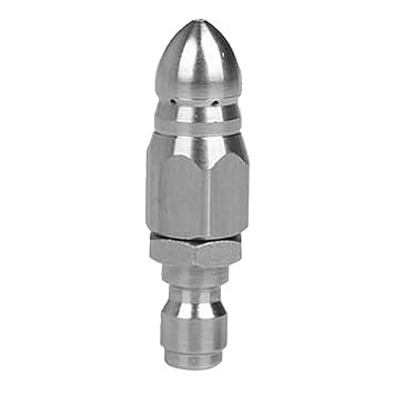 1/4inch Quick Connector Rotary Sewer Cleaning Nozzle Stainless Steel Pressure W her Jetter Nozzle Pipe Drain W Hing Tools Head