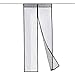 PATHONOR Magnetic Screen Door 36"x83" Full Frame Seal Double Door Screen Mesh Curtain Fits Doors Up to 33" x 81"
